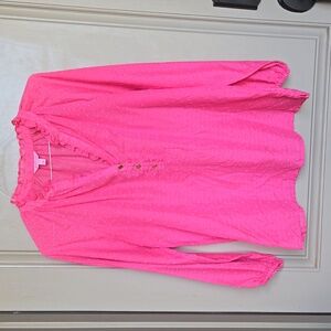 Lilly Pulitzer Hot Pink Blouse